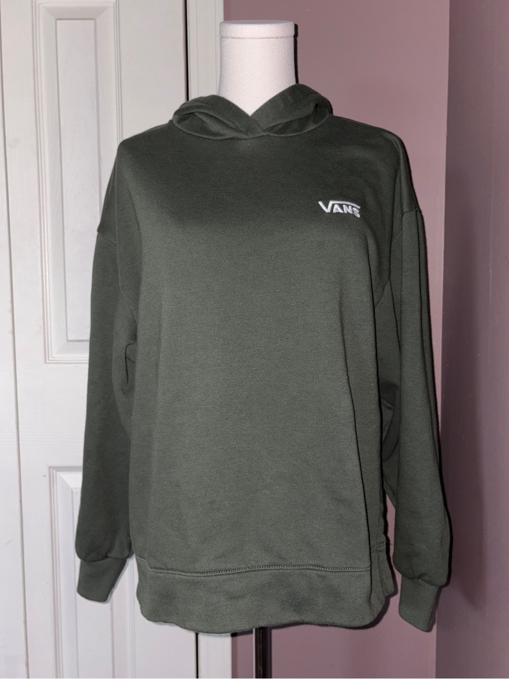 Vans Women's Oversized Hoodie XS Forest Green Boxy Fit Fall / Winter